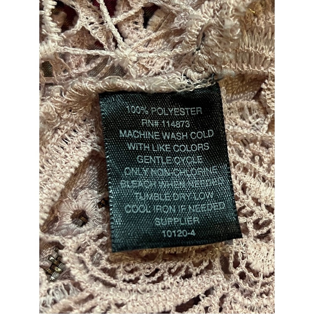 Bold Elements Size Large 3/4 Sleeve Blouse Pink - image 5